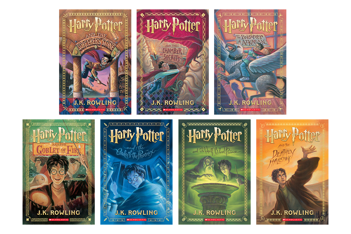 Set Of 8 Harry Potter Paperback Book Collection Inc 5 First Scholastic  Printings