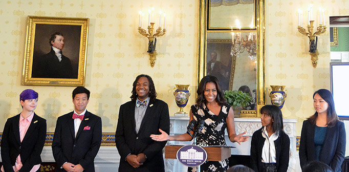 Photo of 2015 National Student Poets at White House Appointment Ceremony